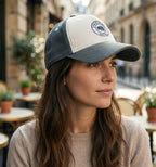 Casquette velours Pearl Grey