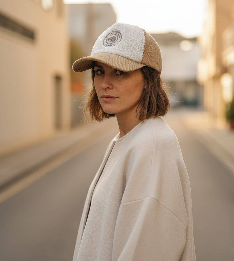 Casquette velours Cocooning