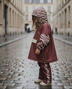 Poncho long Chocolate Zebra Kids