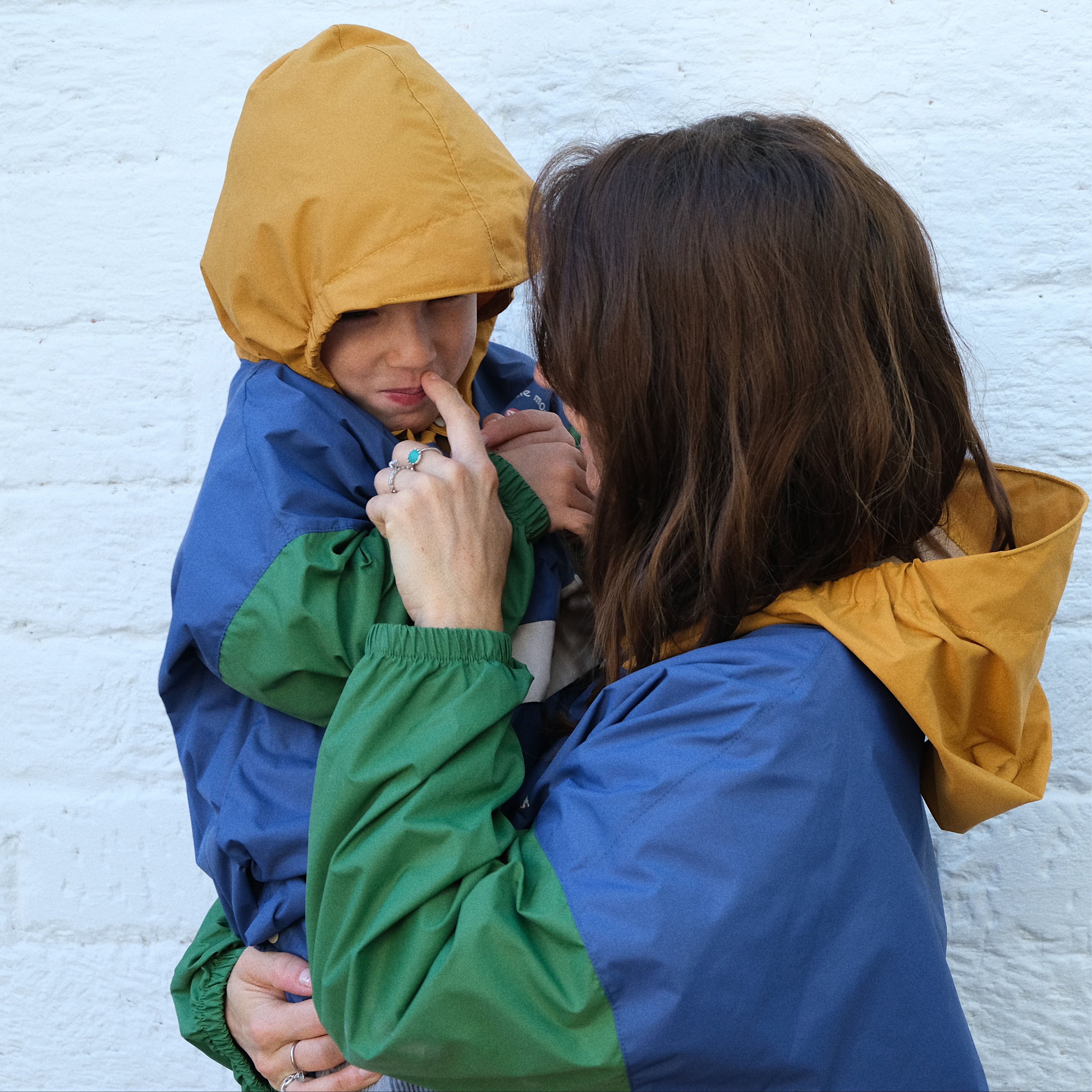 Poncho long Ash Blue