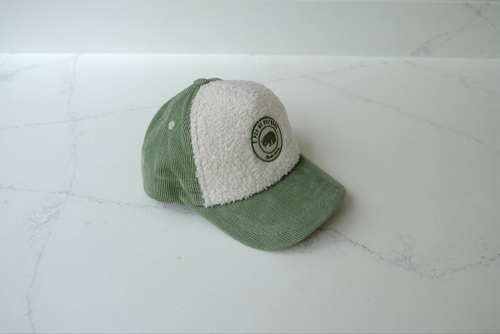Casquette velours Green Cocooning