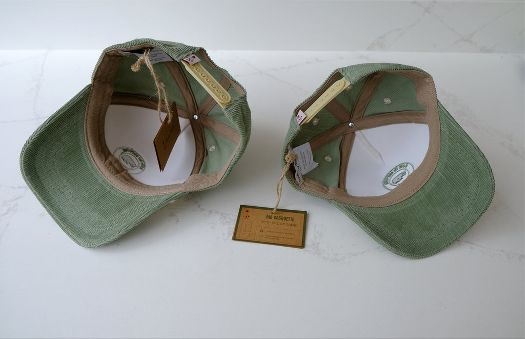 Casquette velours Green Cocooning