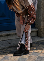 Poncho court Léopard