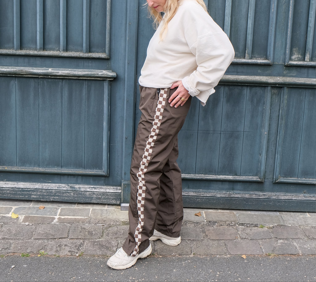 Pantalon pluie Damiers Kaki