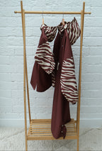 Poncho long Chocolate Zebra Kids