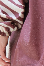 Poncho long Chocolate Zebra