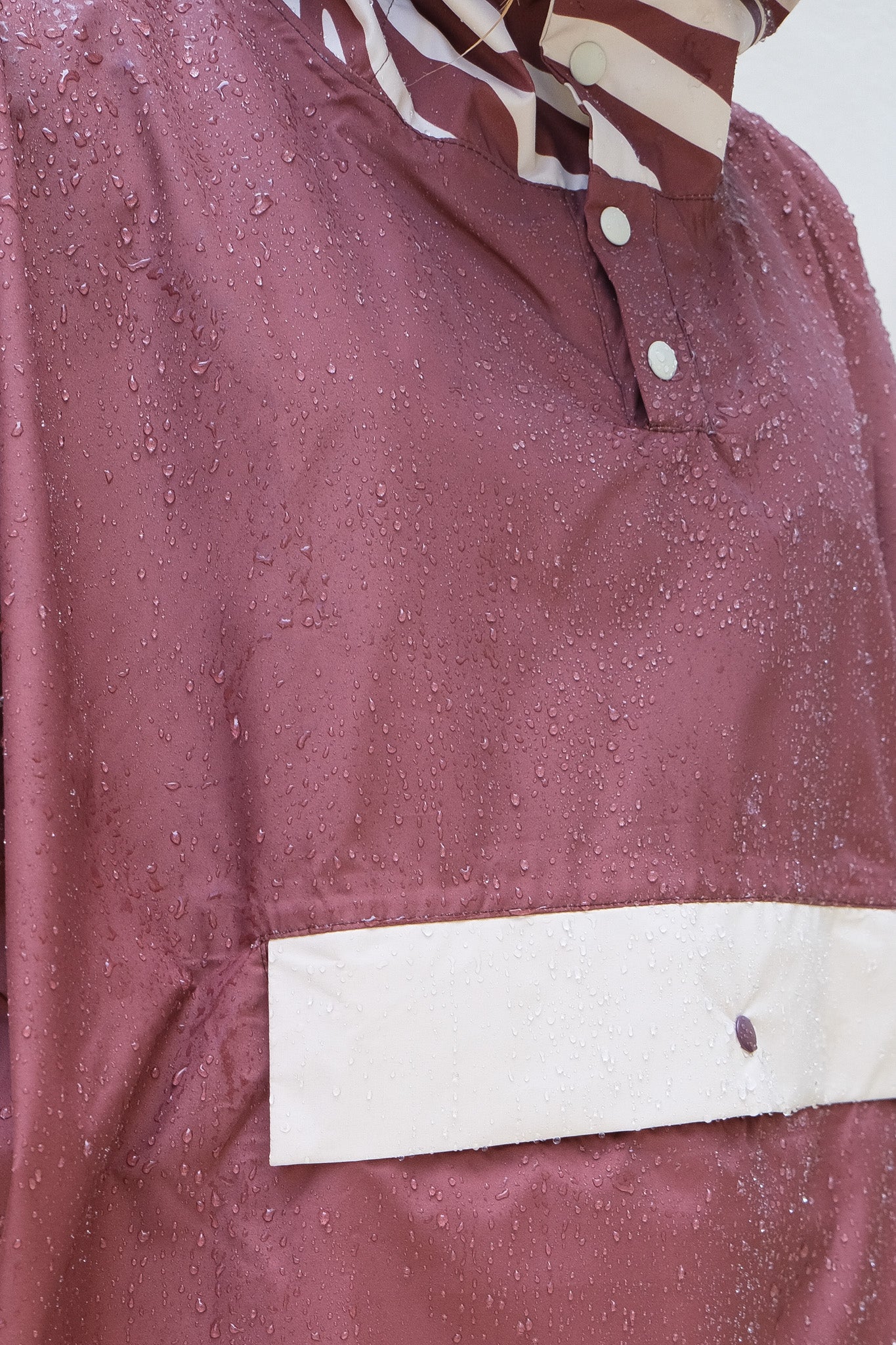 Poncho long Chocolate Zebra