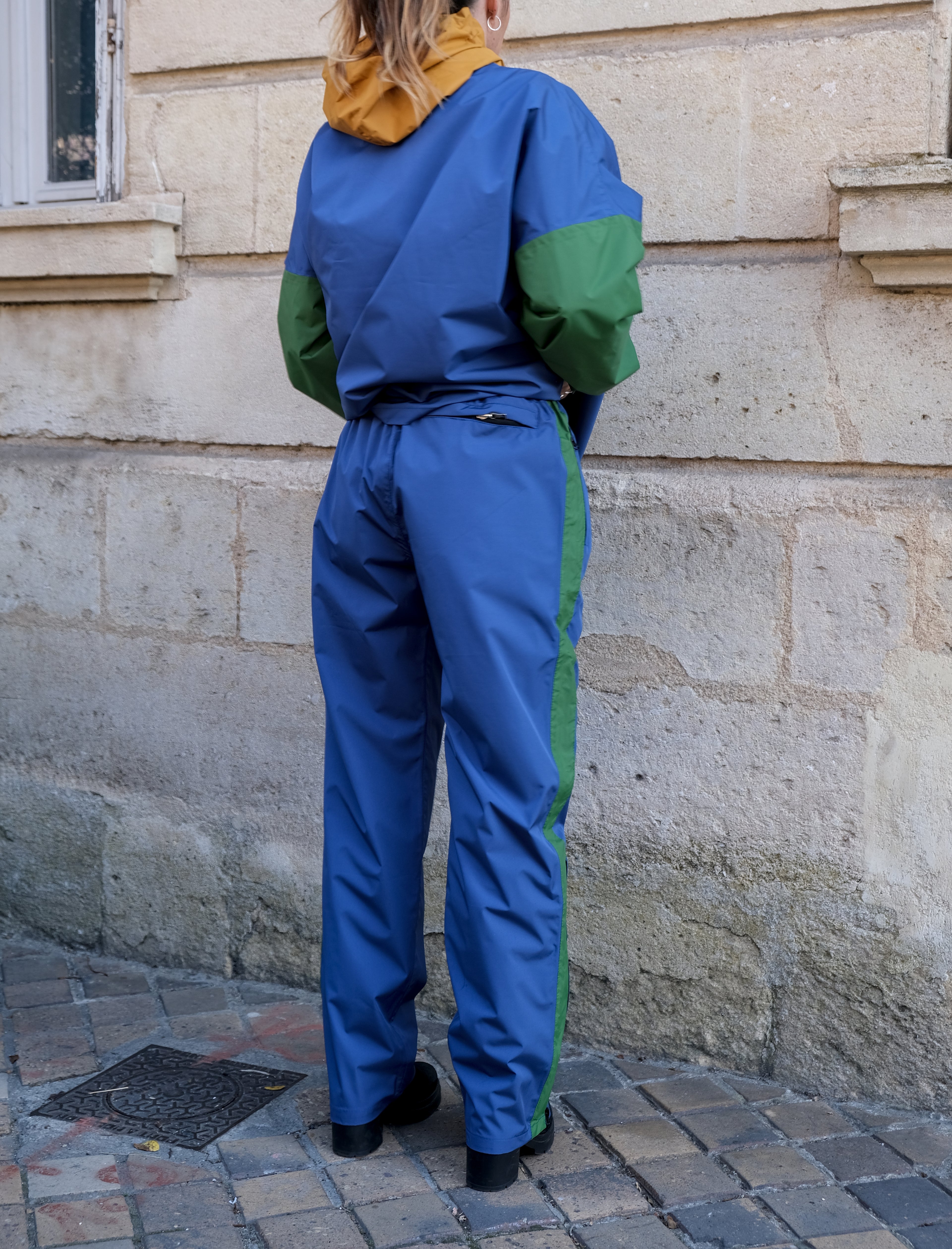 Poncho court Ash Blue