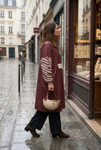 Poncho long Chocolate Zebra