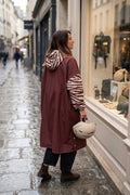 Poncho long Chocolate Zebra