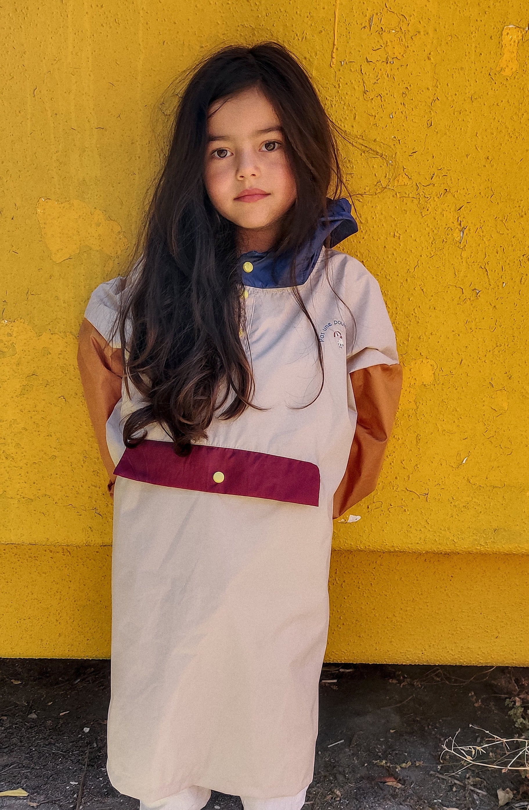 Poncho Capuche Bleue Kids