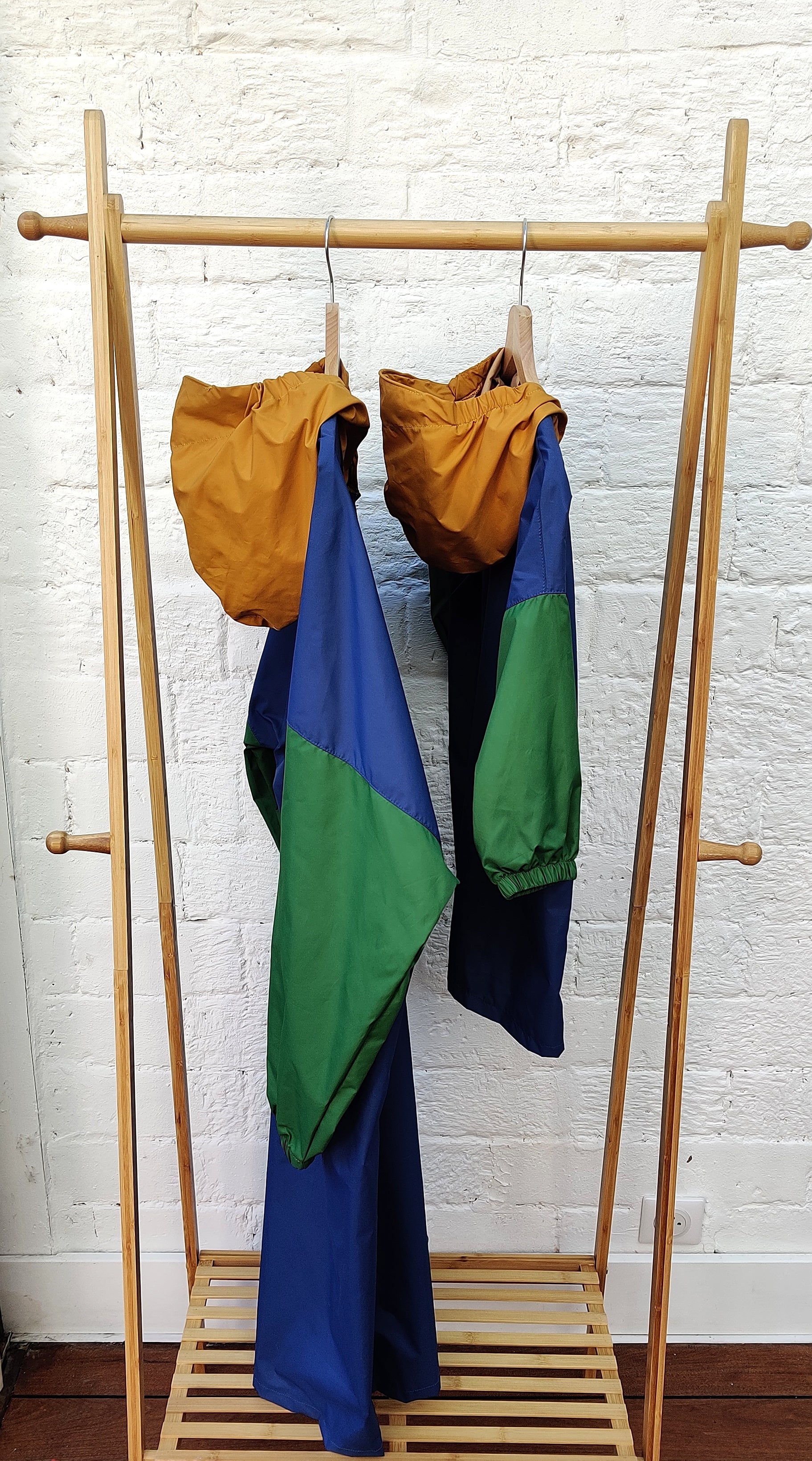 Poncho long Ash Blue