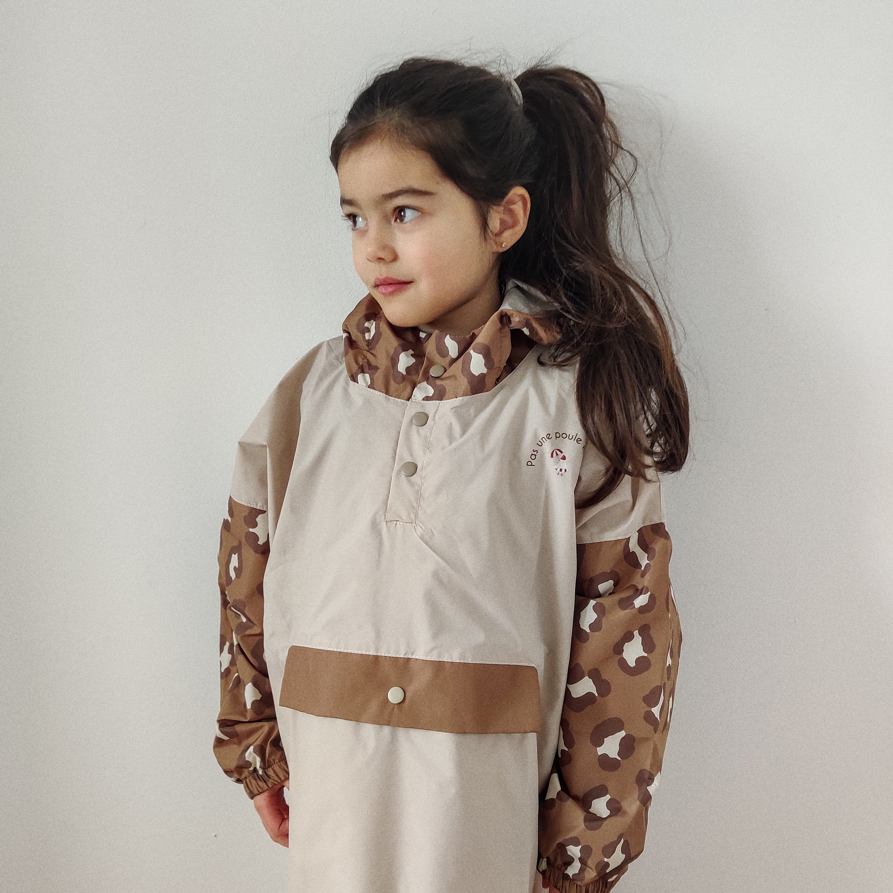 Poncho long Léopard Kids