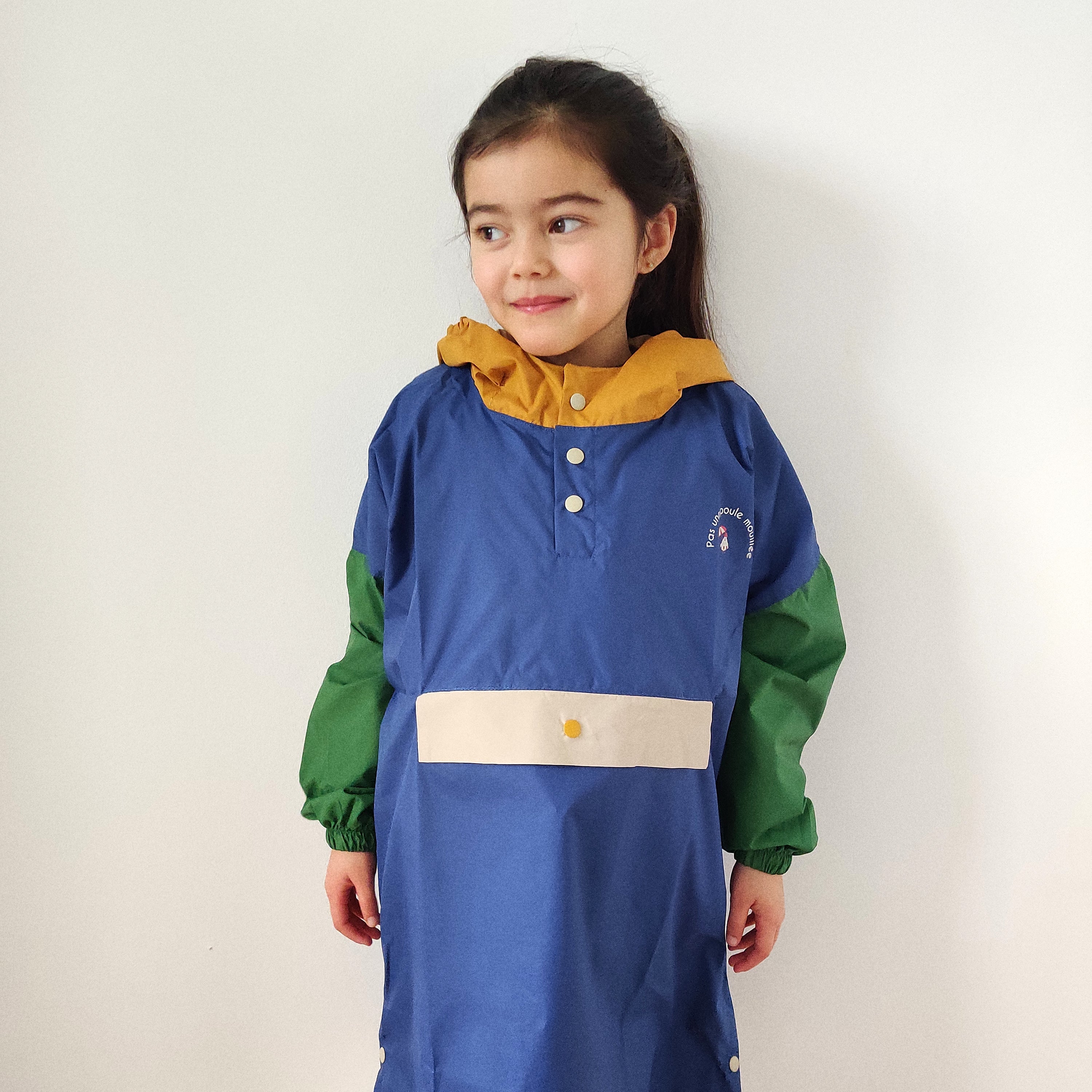 Poncho long Ash Blue Kids