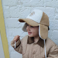 Casquette velours Cocooning sherpa avec cache-oreilles