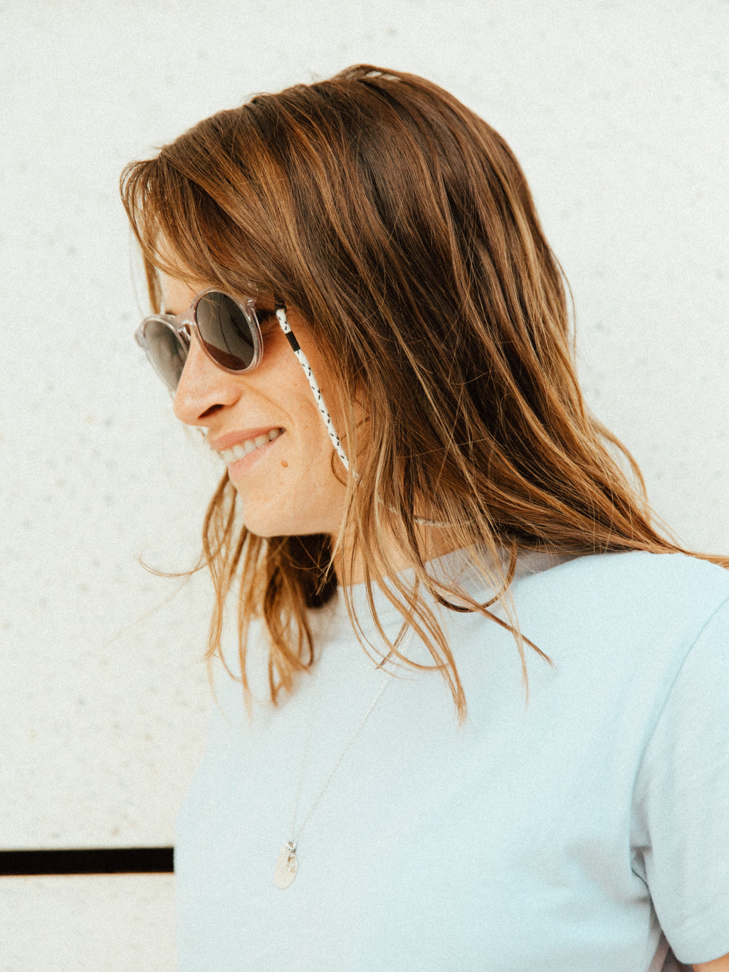 Notre cordon à lunettes enfants et adultes- Ecru