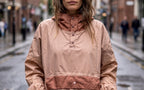 NEW - Poncho long Brown Blush