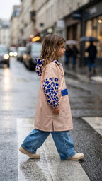NEW - Poncho Long Blue Leo Kids