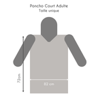 Poncho court Damier Kaki