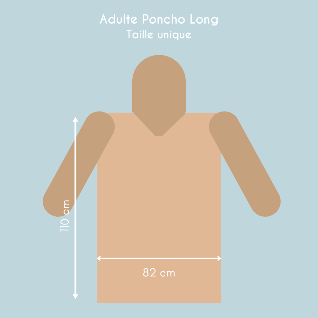 NEW - Poncho long Brown Blush