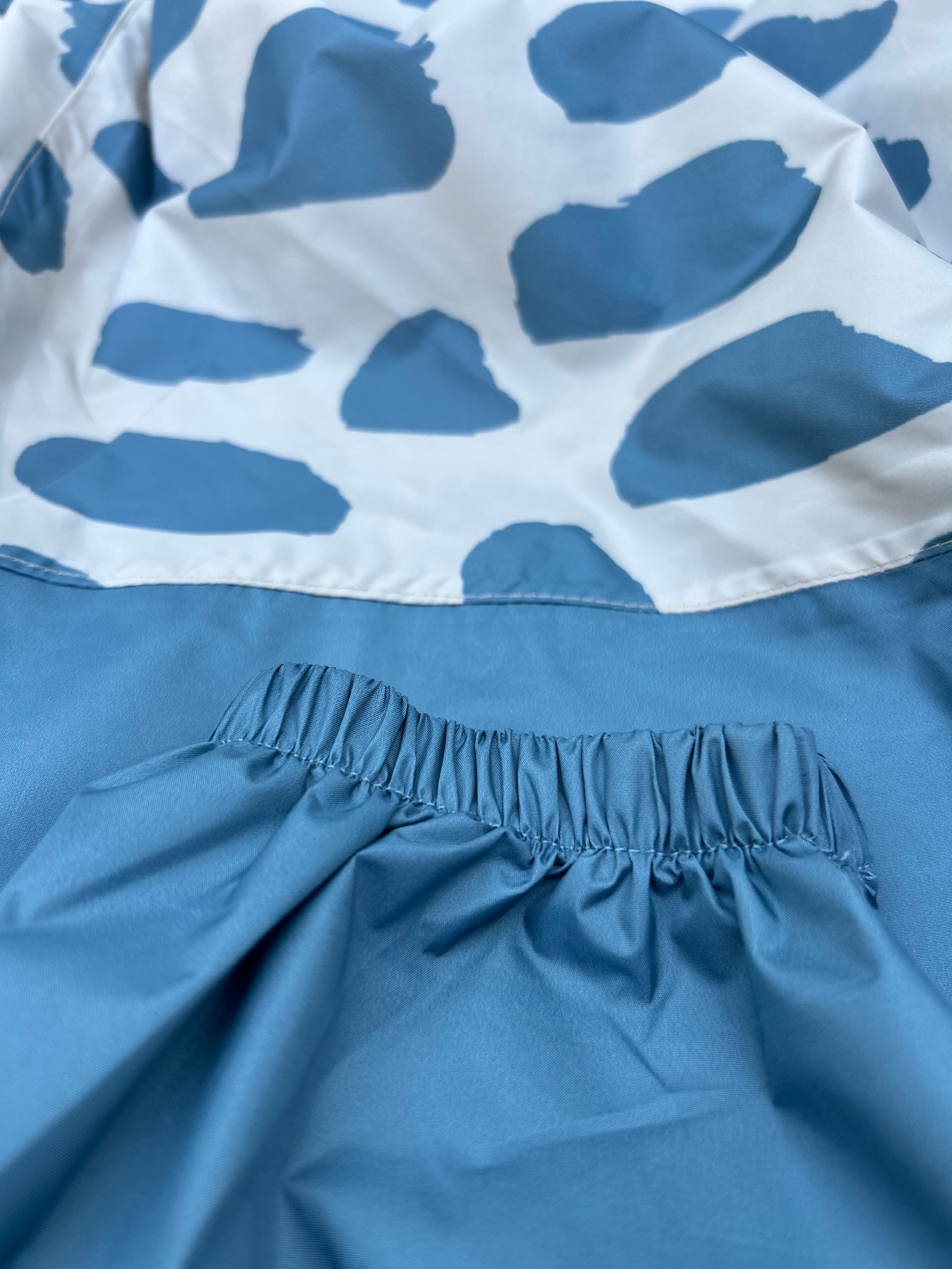 Poncho long Icy Blue