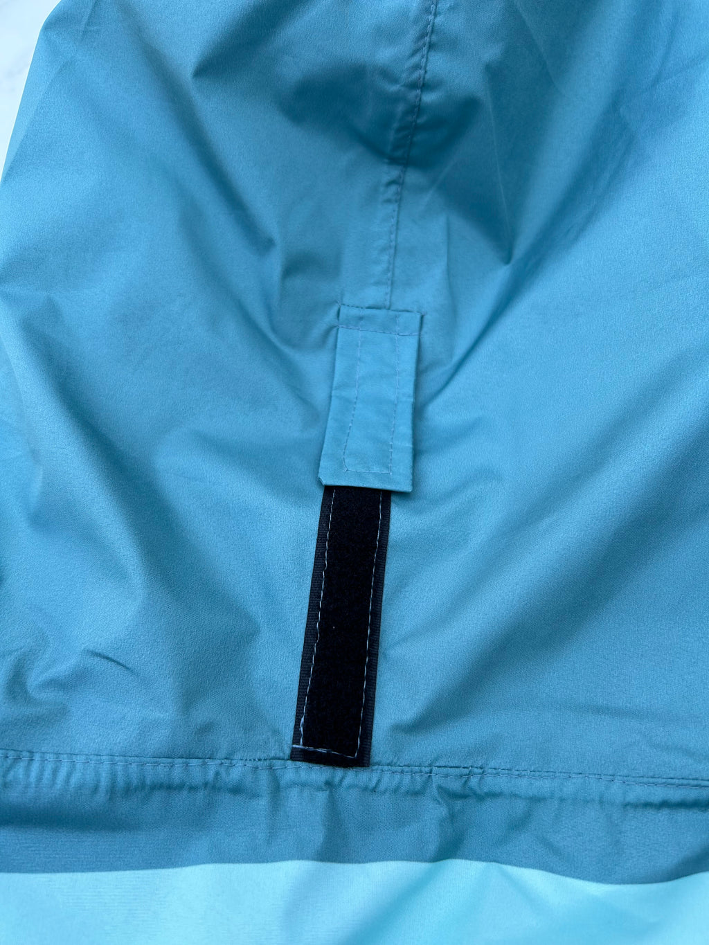 Poncho long Green Stripes