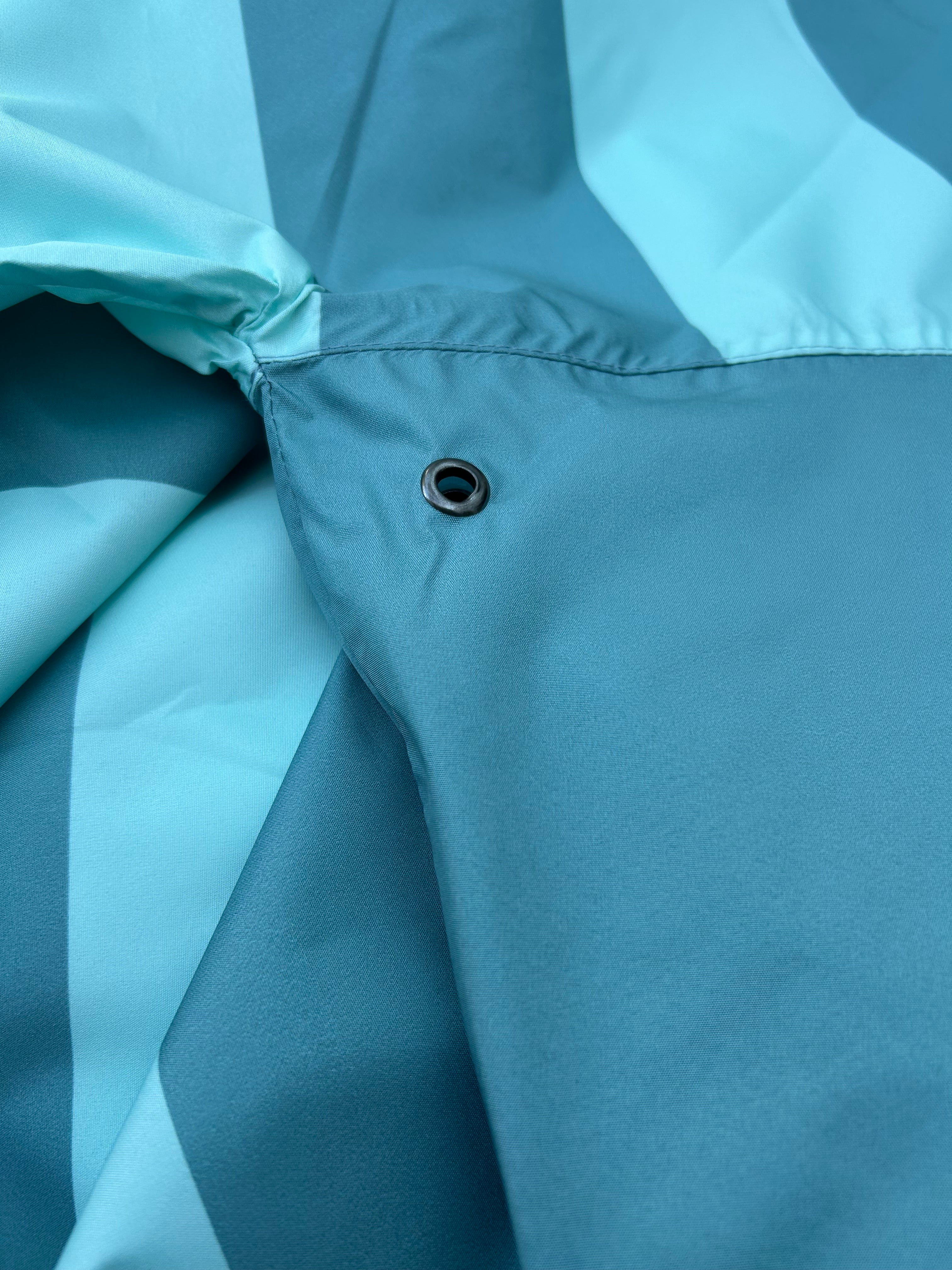 Poncho long Green Stripes Kids