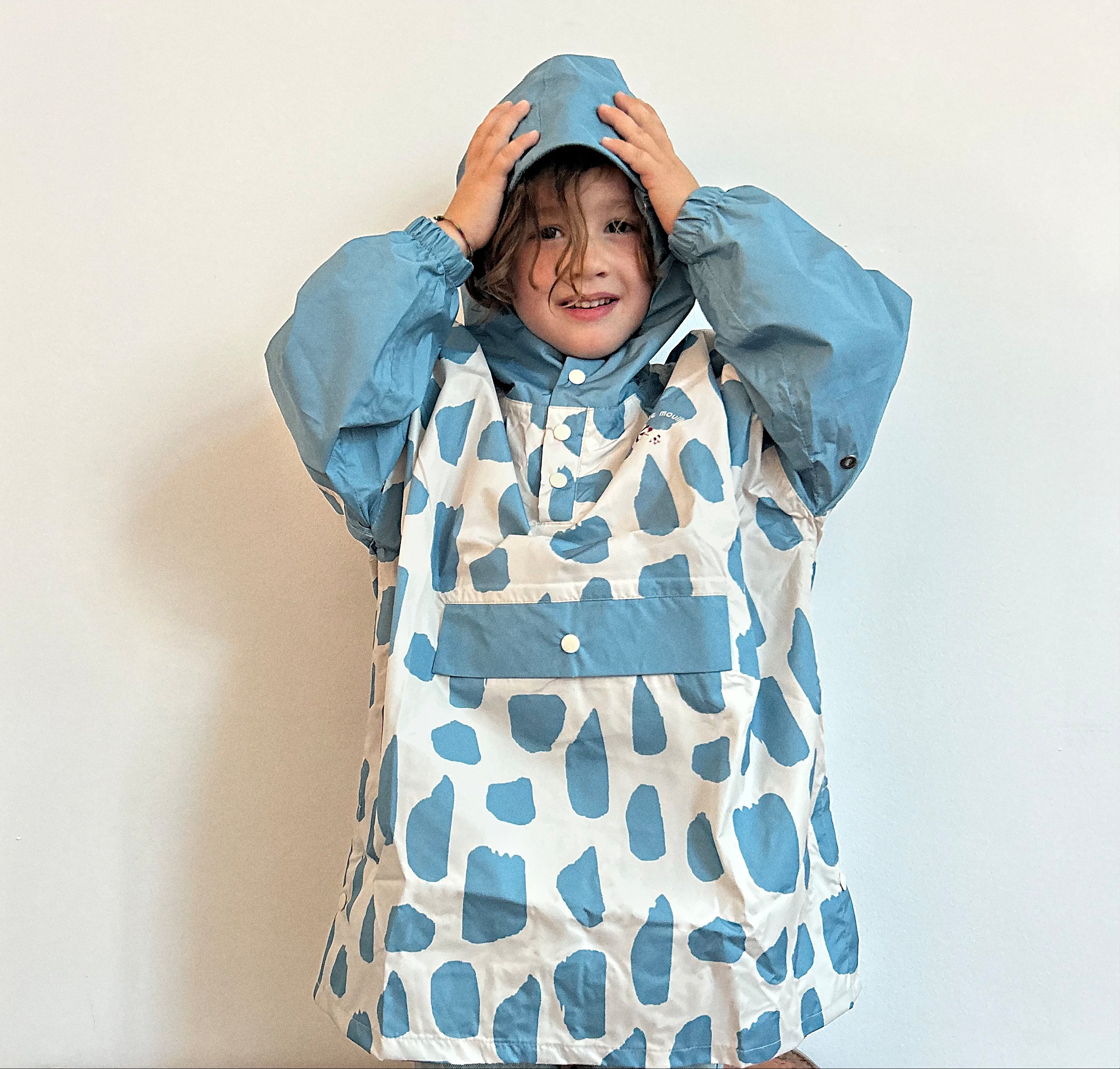 Poncho long Icy Blue Kids