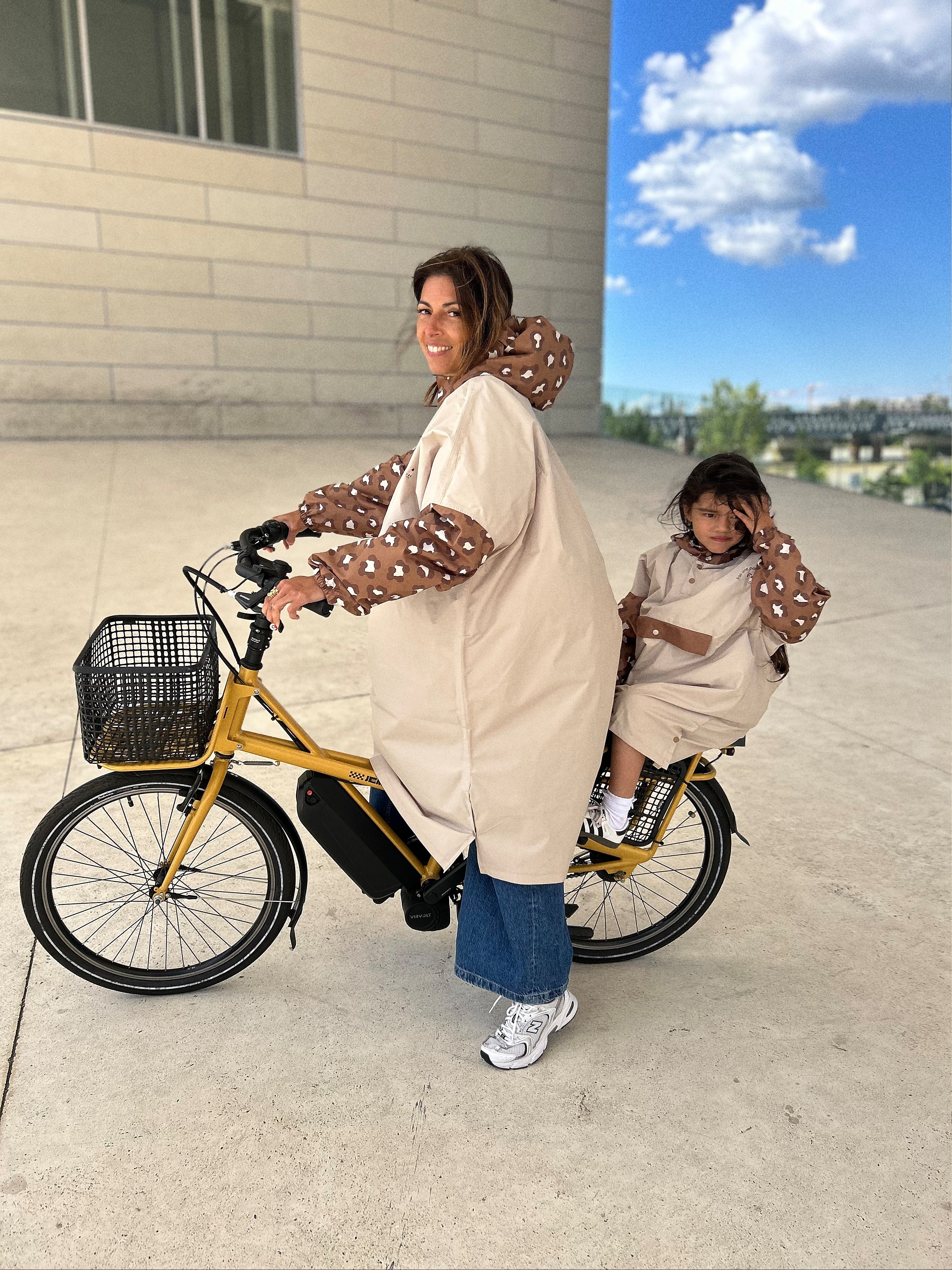 Poncho long Léopard